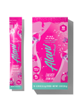 The front views of a 0.29oz stick and a 10-pack of Alani’s sugar-free Pink Slush Energy Drink Mix, flavored with other natural flavors and made with 200mg of caffeine.