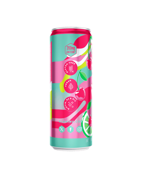 A side image of Energy Drink in flavor Cherry Twist.